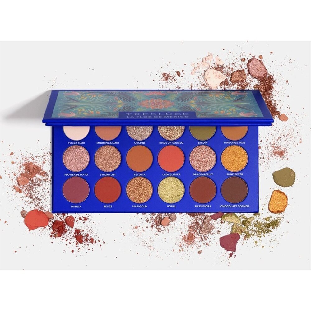 TRESLUCE Beauty Eye Shadow Palette 18 Shades 15.41g. La Flor De Mexico. New